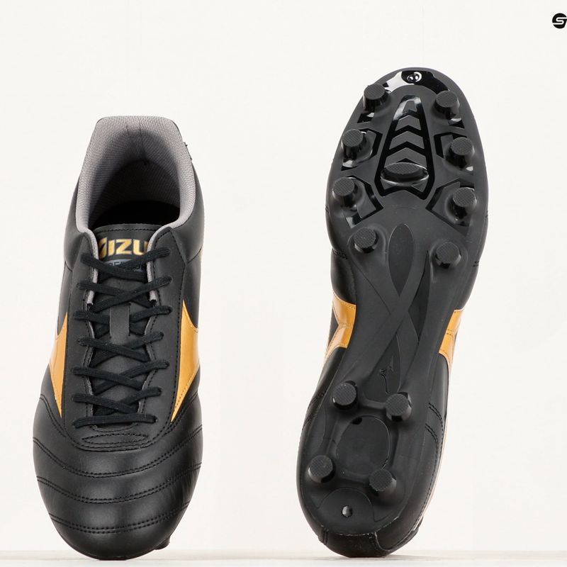 Чоловічі футбольні бутси Mizuno Morelia II Club MD чорні/золоті/темна тінь 13