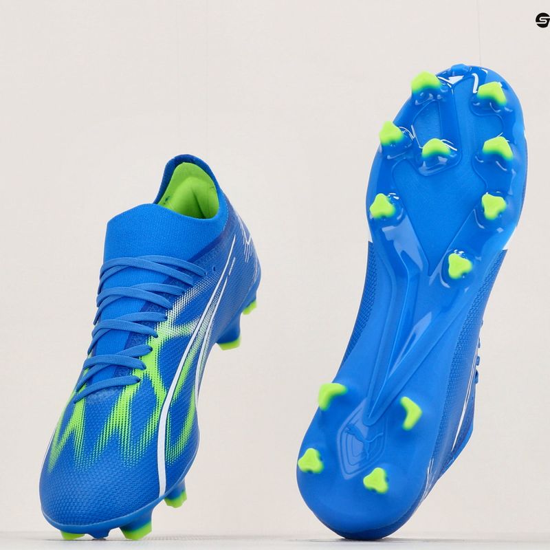 Футбольні бутси чоловічі PUMA Ultra Match Fg/Ag ultra blue/puma white/pro green 12