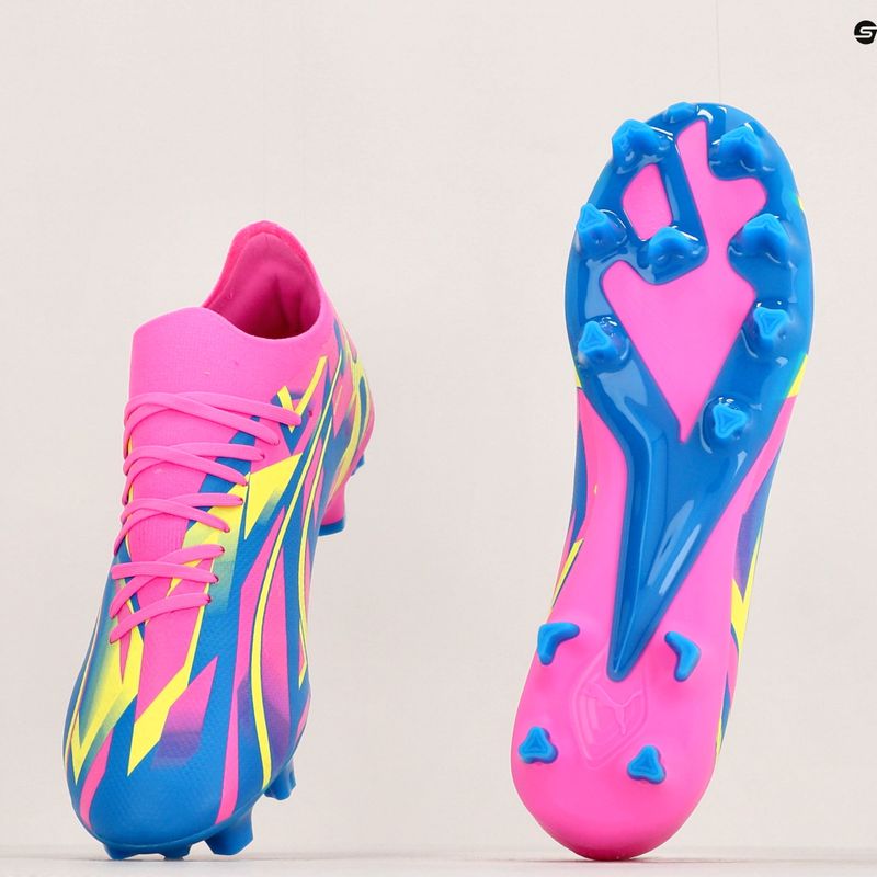 Футбольні бутси чоловічі PUMA Ultra Match Energy Fg/Ag luminous pink/yellow alert/ultra blue 21