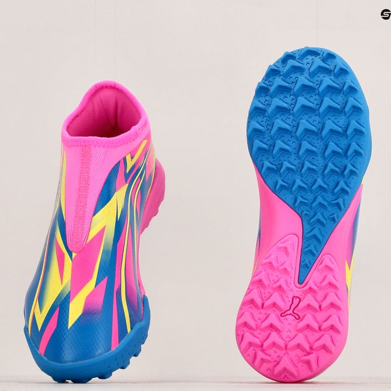 Футбольні бутси чоловічі PUMA Match Ll Energy Tt + Mid Jr luminous pink/ultra blue/yellow alert 12