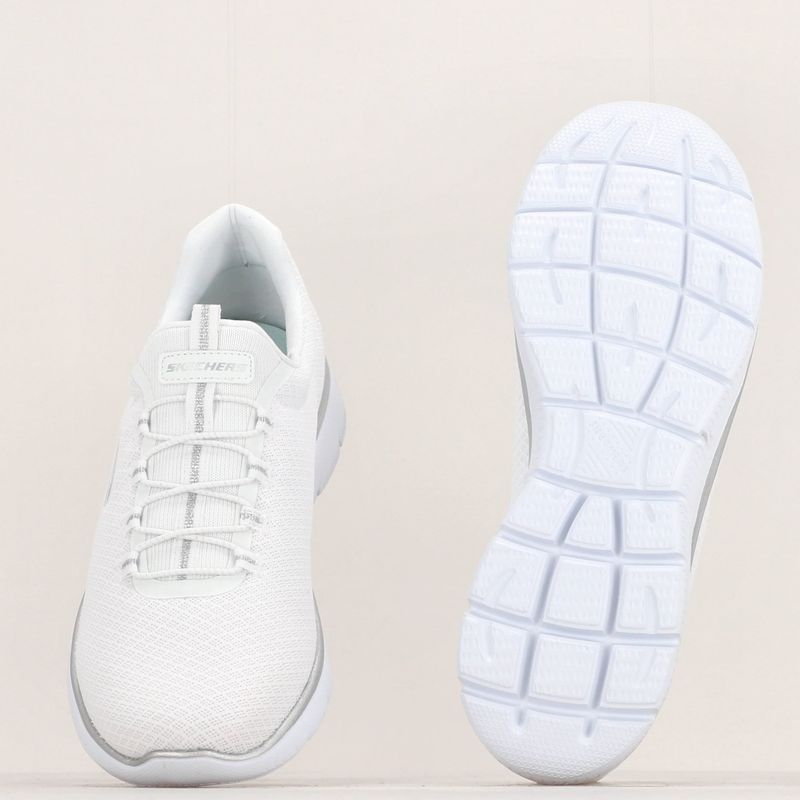 Кросівки тренувальні жіночі SKECHERS Summits white/silver 18