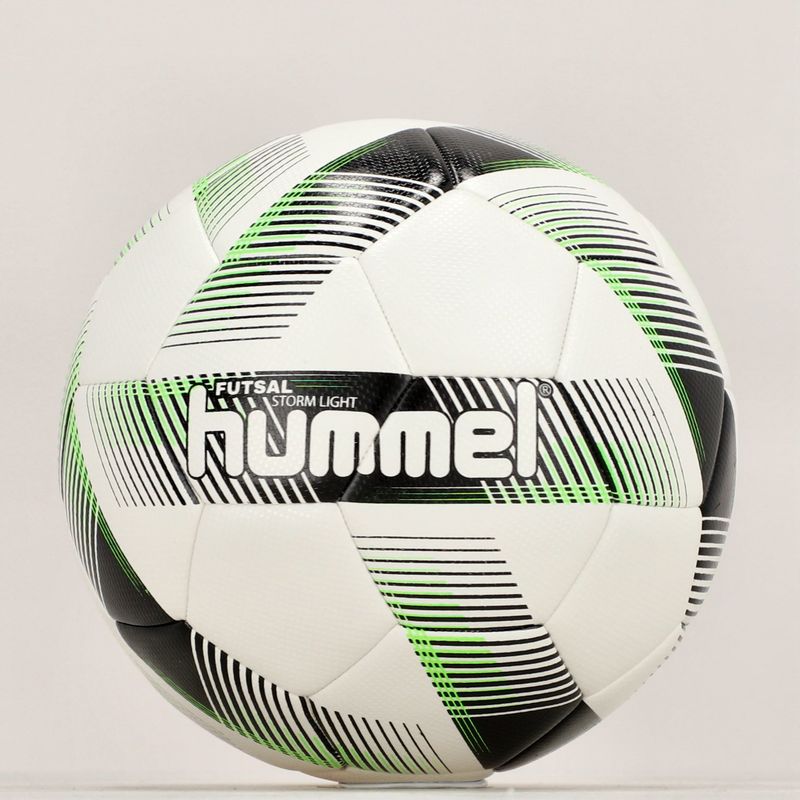 Футбольний м'яч Hummel Storm Light FB білий/чорний/зелений розмір 3 5