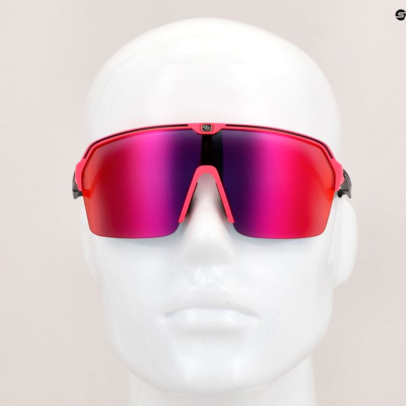 Окуляри велосипедні Rudy Project Spinshield Air pink fluo matte/multilaser red SP8438900001 8