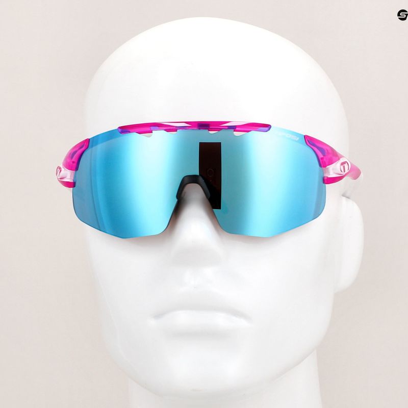 Велосипедні окуляри Tifosi Sledge Lite Clarion кришталево-рожеві/блакитні/червоні/прозорі 11