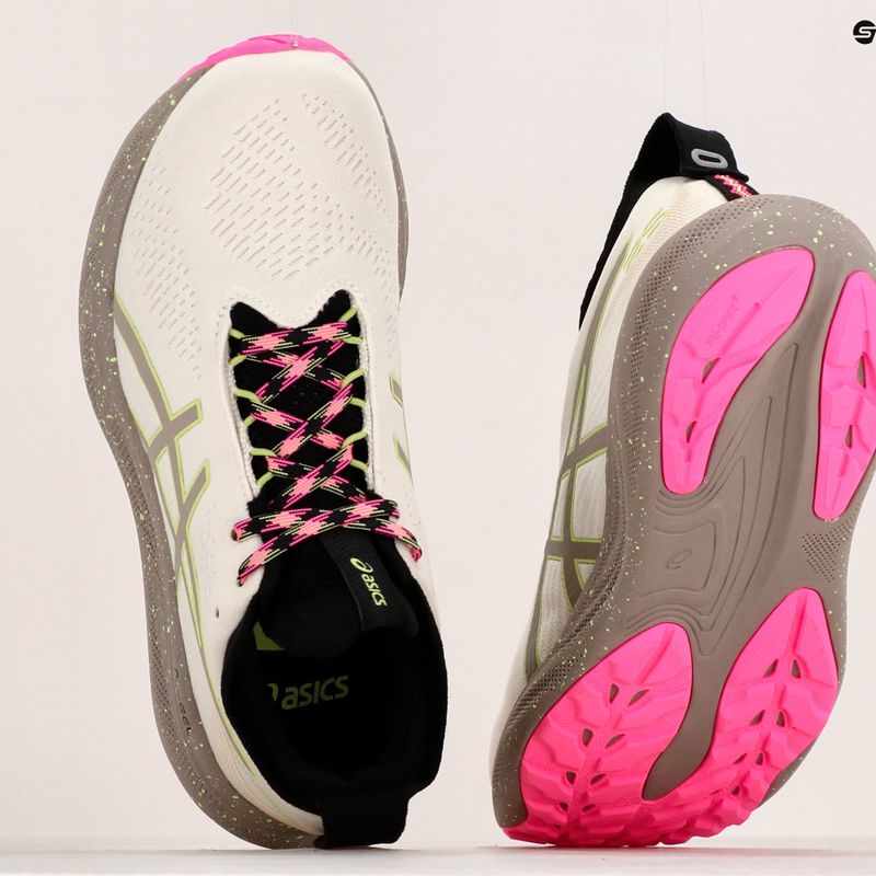 Жіночі бігові кросівки ASICS Gel-Nimbus 25 TR nature bath / лаймовий зелений 15