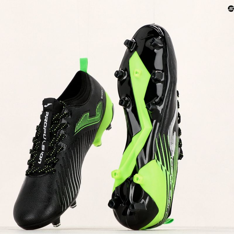 Футбольні бутси чоловічі Joma Propulsion Cup FG black/green fluor 14