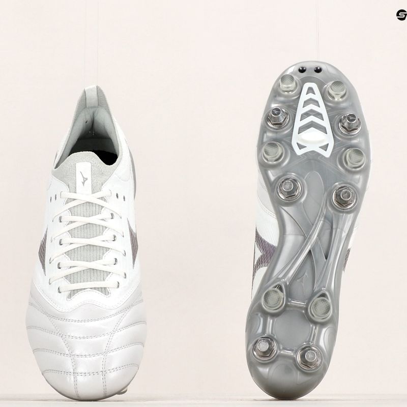Футбольні бутси Mizuno Morelia Neo III Elite M білі/голограма/холодні сірі 3c 12