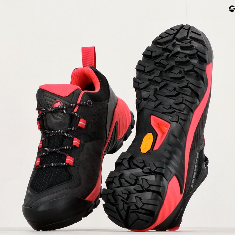 Взуття трекінгове жіноче Mammut Sapuen Low GTX black/sunset 19