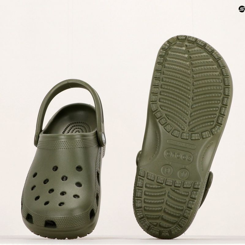 Чоловічі шльопанці Crocs Classic армійські зелені 12