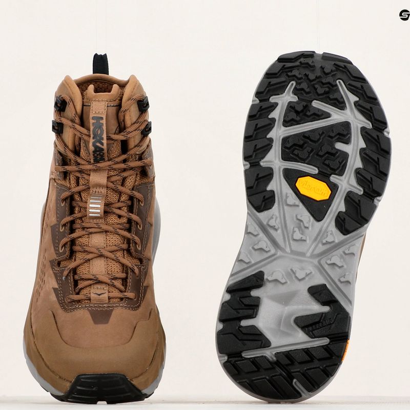 Жіночі трекінгові черевики HOKA Kaha GTX видра/чорні 11