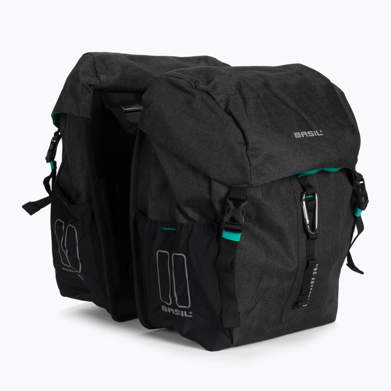 Сумка-багажник для велосипеда подвійна Basil Discovery 365D Double Bag чорна B-18042