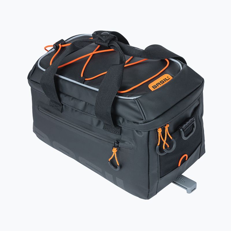 Сумка велосипедна на багажник Basil Miles Tarpaulin MIK 7 л black/orange