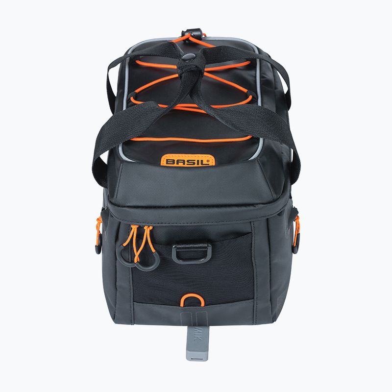 Сумка велосипедна на багажник Basil Miles Tarpaulin MIK 7 л black/orange 3