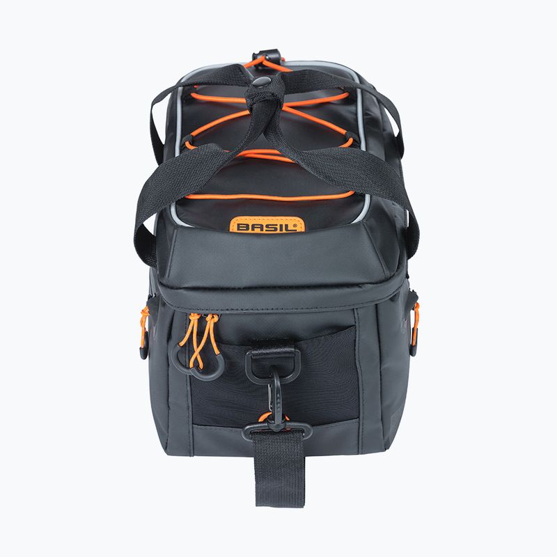 Сумка велосипедна на багажник Basil Miles Tarpaulin MIK 7 л black/orange 4