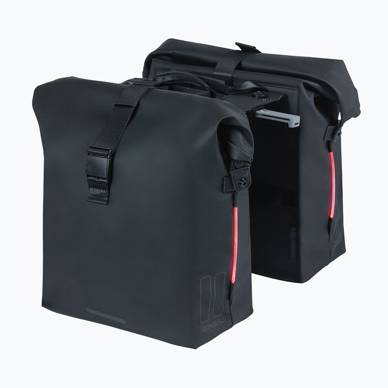 Сумка велосипедна Basil Soho Nordlicht Double Bag MIK 41 л black 3