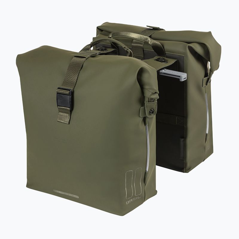 Сумка велосипедна Basil Soho Nordlicht Double Bag MIK 41 л moss green 2