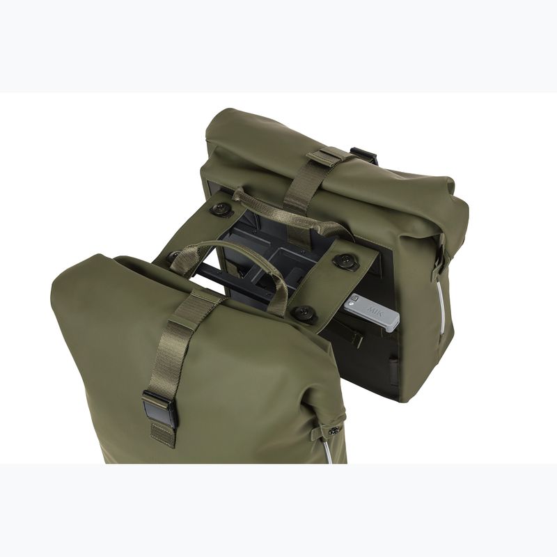 Сумка велосипедна Basil Soho Nordlicht Double Bag MIK 41 л moss green 5