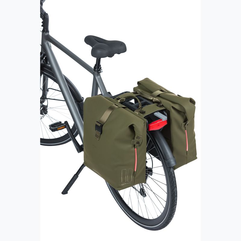 Сумка велосипедна Basil Soho Nordlicht Double Bag MIK 41 л moss green 8