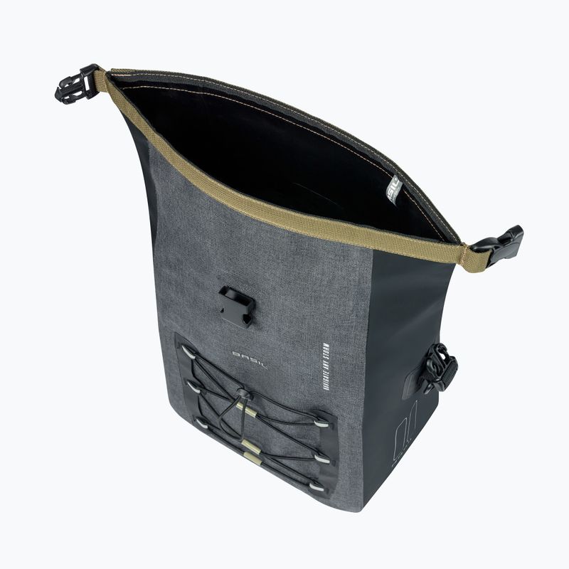 Сумка велосипедна Basil Navigator Storm Hook On 12-15 л grey/black 5