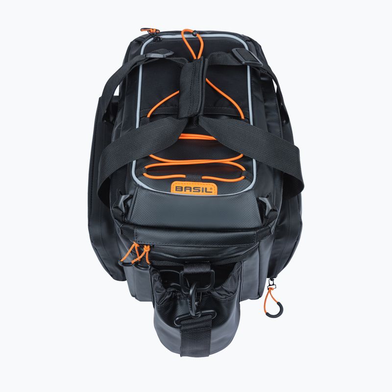 Сумка велосипедна на багажник Basil Miles Tarpaulin XL Pro MIK 9-36 л black/orange 3