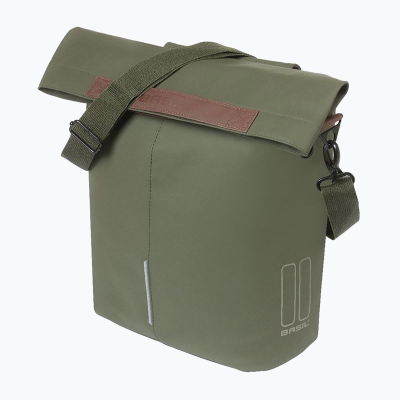 Сумка велосипедна на багажник Basil City Shopper Vegan Leather 16 л moss green 2