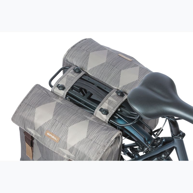 Сумка велосипедна Basil Elegance Double Bag MIK 40-49 л chateau taupe 6