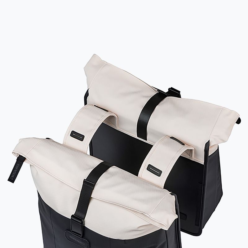 Сумка велосипедна Basil Vive Double Pannier Bag 35 l off white/black 4