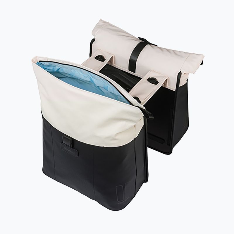 Сумка велосипедна Basil Vive Double Pannier Bag MIK 35 l off white/black 4
