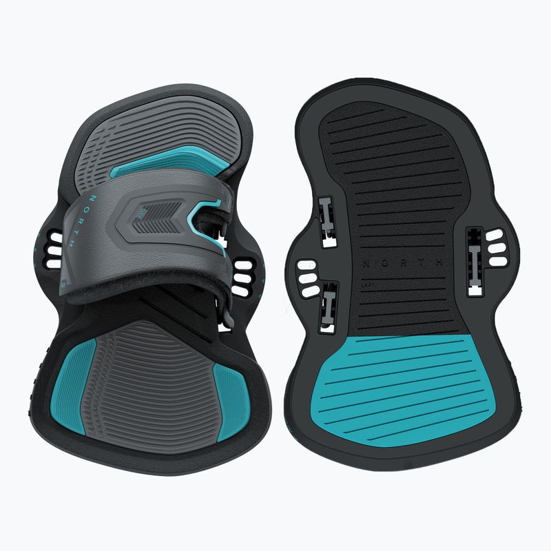 Пади і петлі для кайтборду North Kiteboarding Footstrapy Flex Bindings чорні NK41119 3