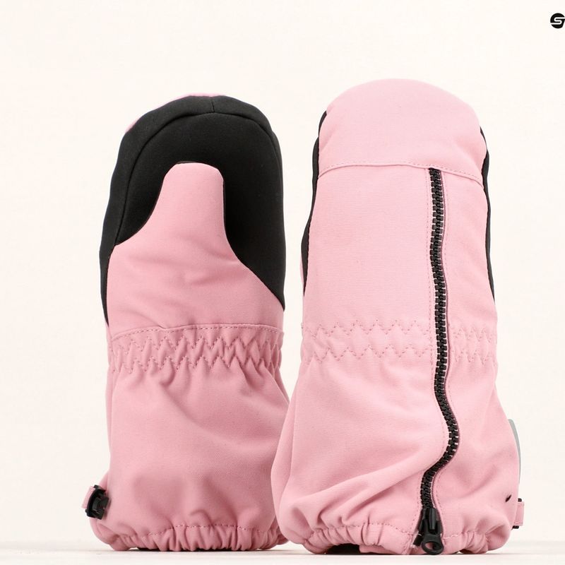 Дитячі лижні рукавиці Reima Tepas Mittens сіро-рожеві 12