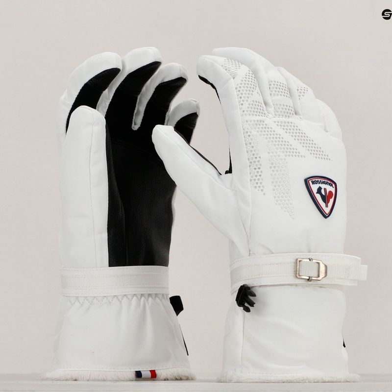 Жіночі лижні рукавиці Rossignol Romy Impr G білі 8