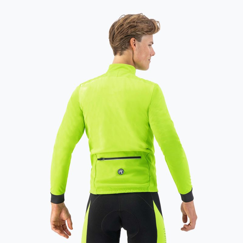 Куртка велосипедна чоловіча Rogelli Pesaro 2.0 fluor yellow/black 3