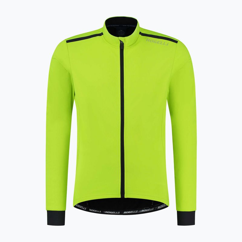Чоловіча велокуртка Rogelli Pesaro 2.0 fluorescent yellow/black 4