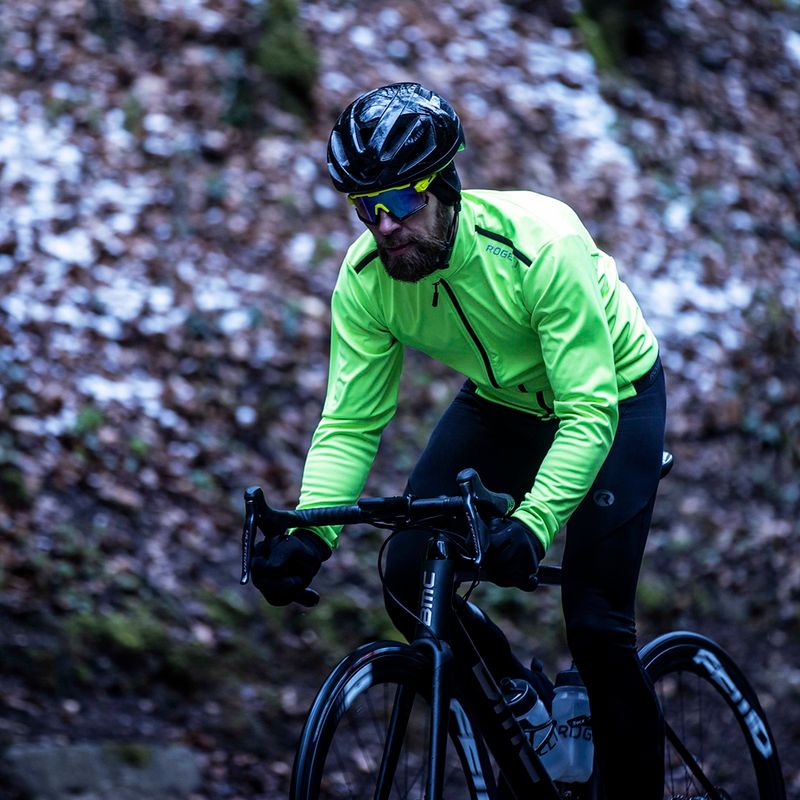 Куртка велосипедна чоловіча Rogelli Pesaro 2.0 fluor yellow/black 7