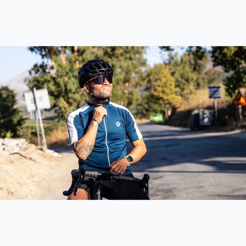 Чоловіча велофутболка Rogelli Explore синя/біла 6