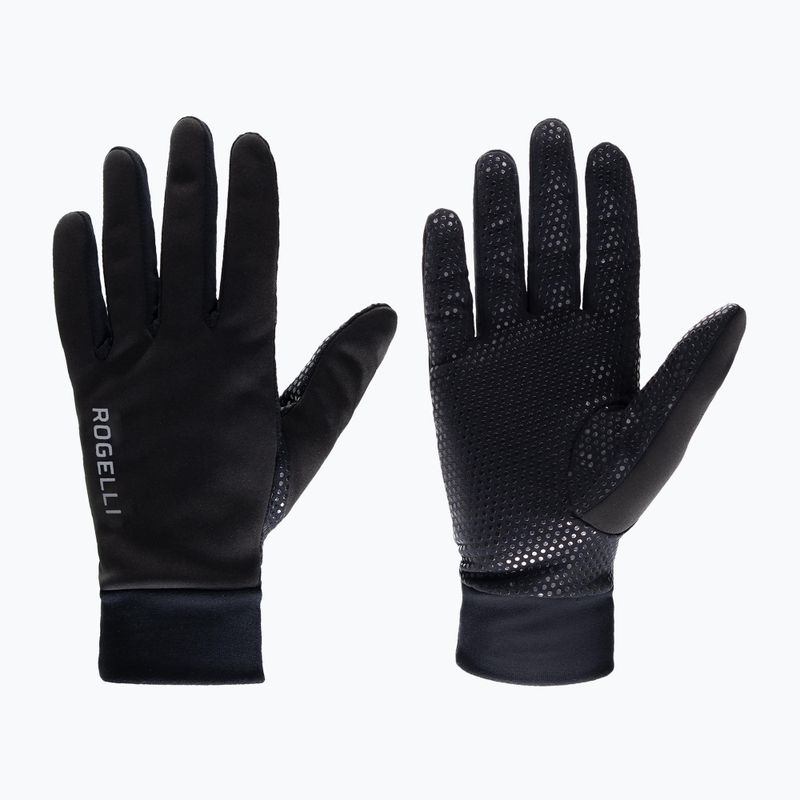 Рукавички велосипедні жіночі Rogelli Laval Mid Season LW Windproof black 6