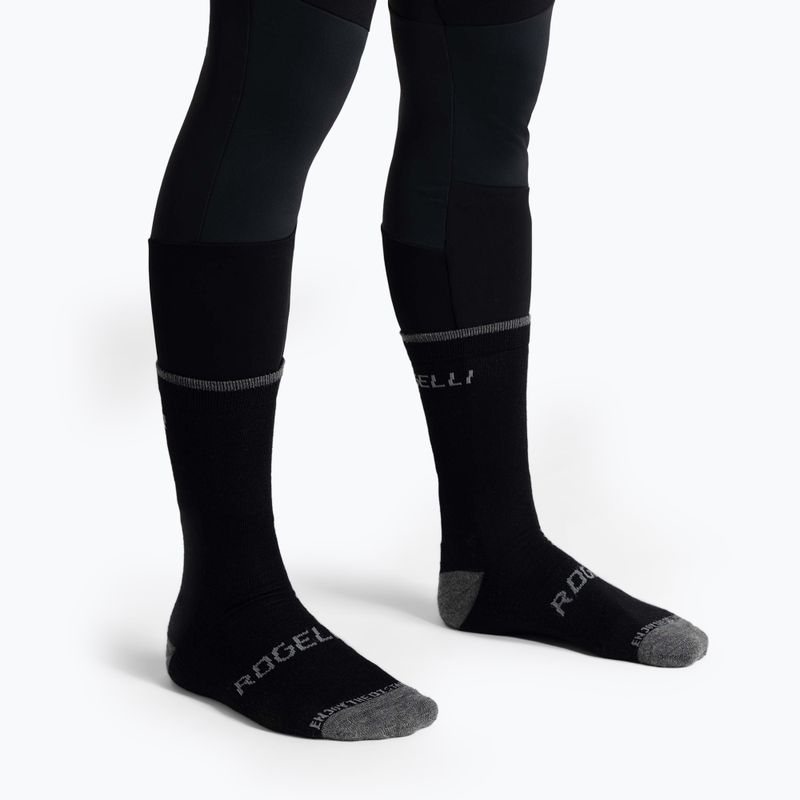 Шкарпетки Rogelli Wool Wintersocks велосипедні чорні 2