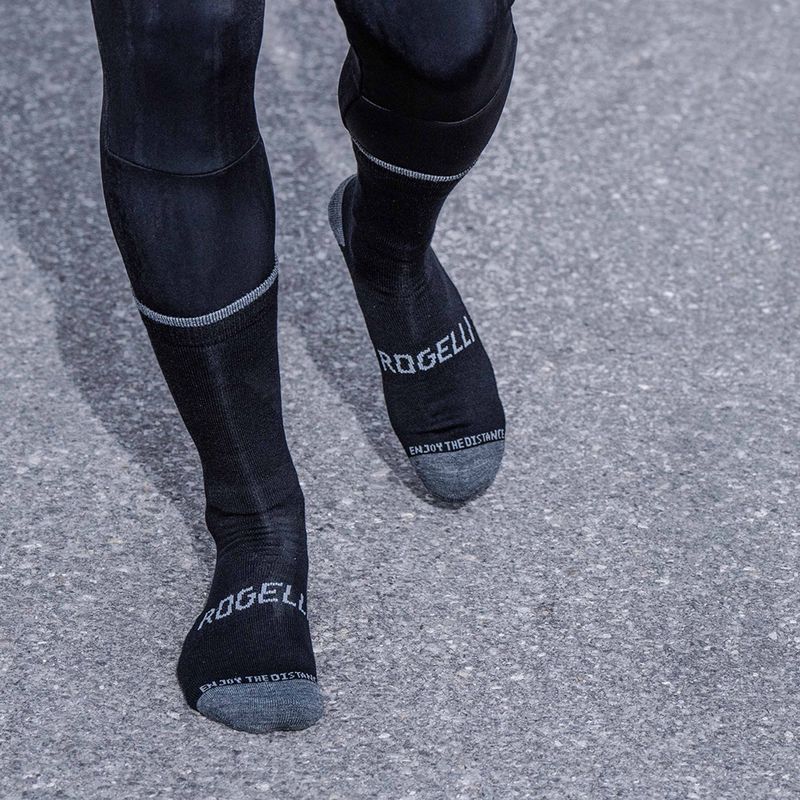 Шкарпетки Rogelli Wool Wintersocks велосипедні чорні 4
