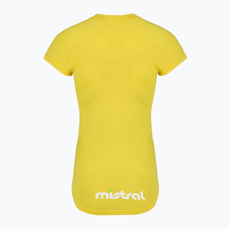 Футболка для плавання жіноча Mistral Miami Lycra yellow 5