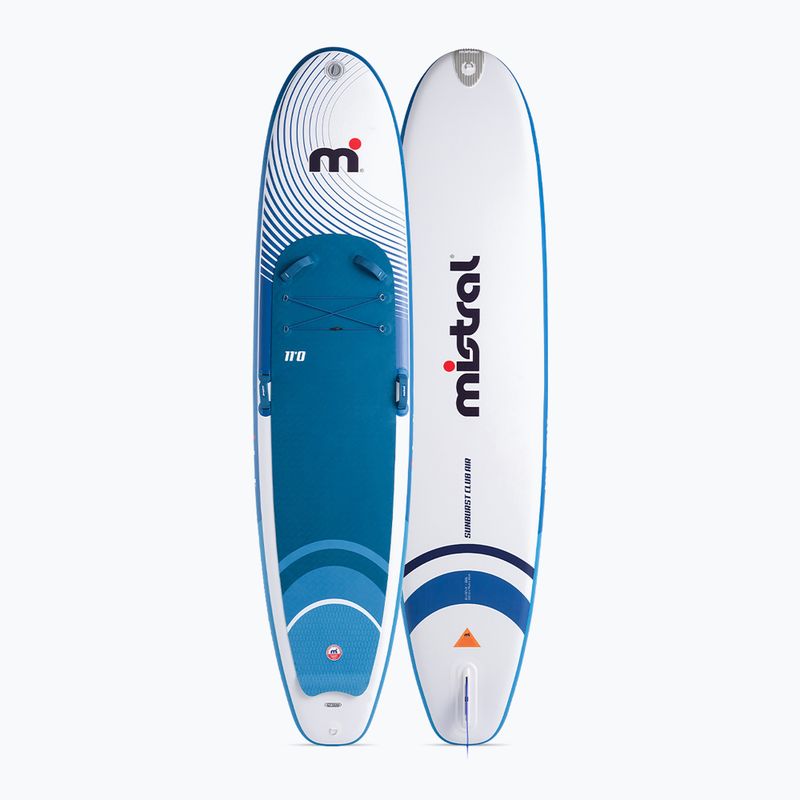 SUP дошка Mistral Sunburst Club Air 11'0 синя/біла 2