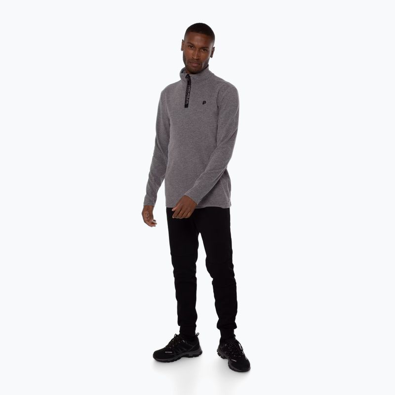 Кофта флісова чоловіча Protest Perfectym 1/4 Zip Active dark grey melee 2