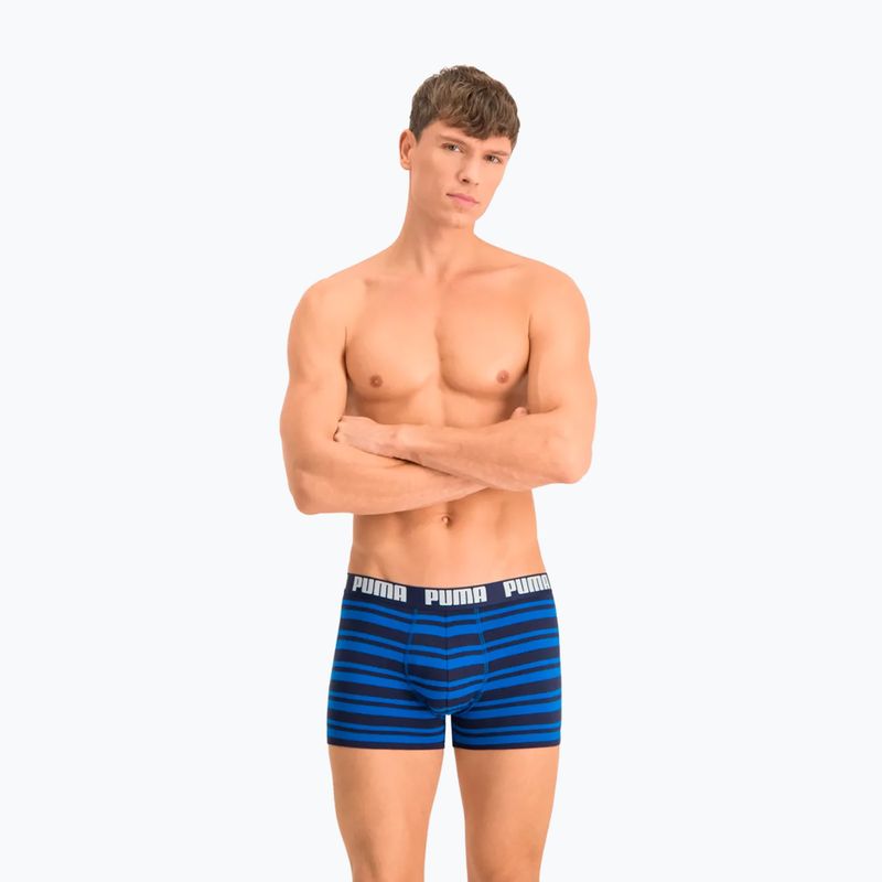 Боксерки чоловічі PUMA Heritage Stripe 2szt blue 3