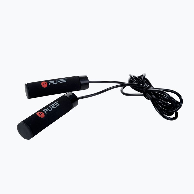 Скакалка з навантаженням Pure2Improve Weighted Jumprope чорна 2168 2