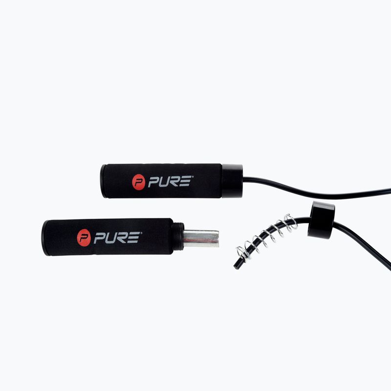 Скакалка з навантаженням Pure2Improve Weighted Jumprope чорна 2168 3
