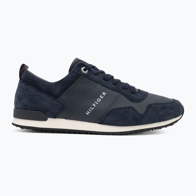 Кросівки чоловічі Tommy Hilfiger Iconic Leather Suede Mix Runner midnight 2