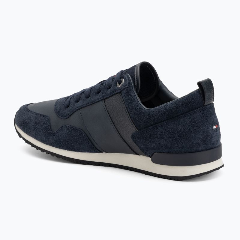 Кросівки чоловічі Tommy Hilfiger Iconic Leather Suede Mix Runner midnight 3