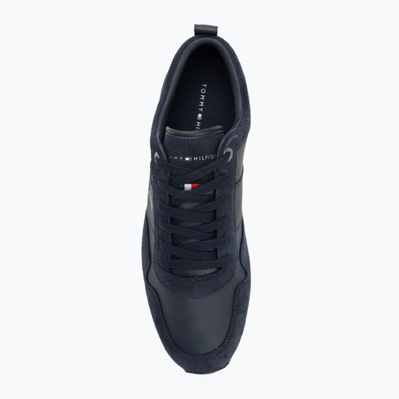Кросівки чоловічі Tommy Hilfiger Iconic Leather Suede Mix Runner midnight 5