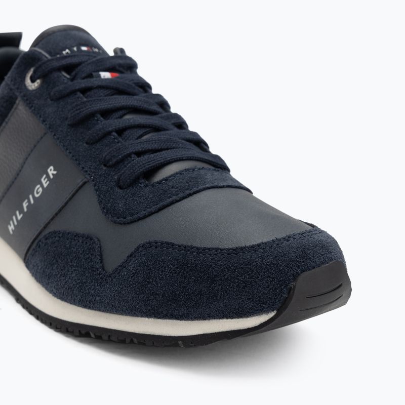 Кросівки чоловічі Tommy Hilfiger Iconic Leather Suede Mix Runner midnight 7