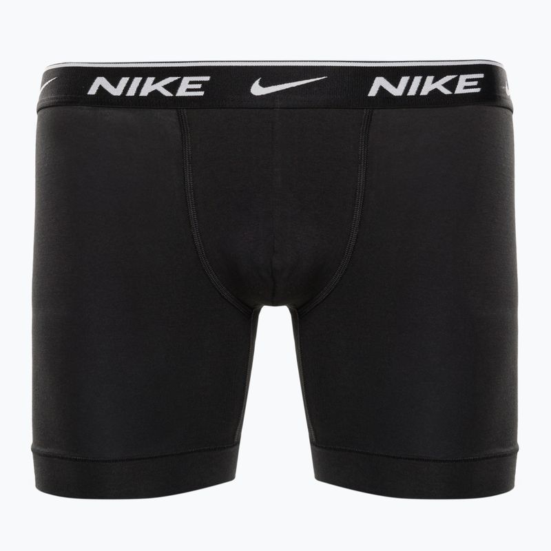 Боксери чоловічі Nike Everyday Cotton Stretch Boxer Brief 3Pk MP1 white/grey heather / black 2