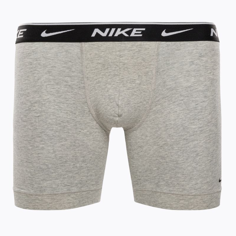 Боксери чоловічі Nike Everyday Cotton Stretch Boxer Brief 3Pk MP1 white/grey heather / black 5